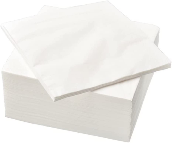 Image de SERVIETTES 2 COUCHES BLANC 33X33CM (500pcs)