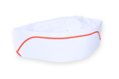 Image de CALOT PAPIER ROUGE ET BLANC (100pcs)