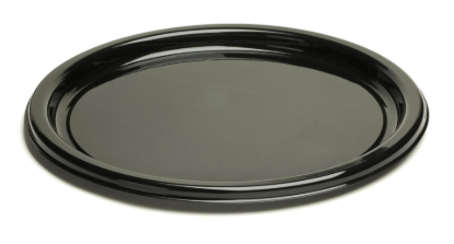 Image de ASSIETTE ROND NOIR d26CM 25PC