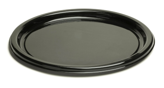 Image de ASSIETTE ROND NOIR d26CM 25PC