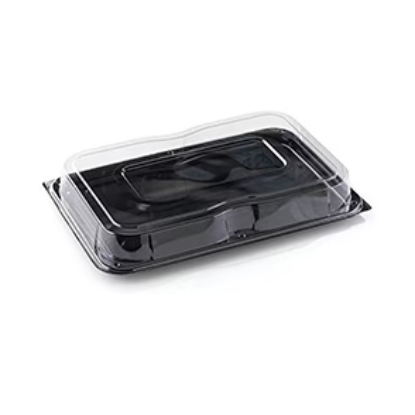 Image de PLATEAU NOIR RECT+DOME 46X30  SABERT (25pcs)