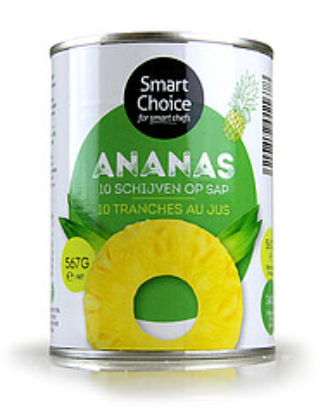 Image de ANANAS EN TRANCHES 567GR SMART CHOICE