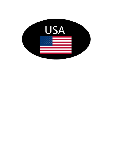 Image de AUTOCOLLANT "USA" 45X27 1000PCS