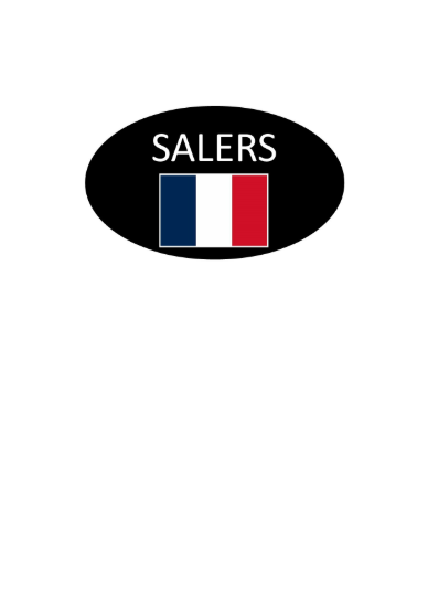 Image de AUTOCOLLANT "SALERS" 45X27 1000PCS