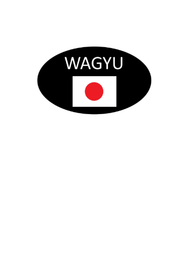 Image de AUTOCOLLANT "WAGYU" 45X27 1000PCS