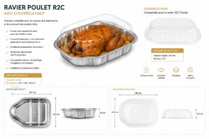 Image de COUV. RAV. POULET PL420959 255x189x65mm (210pcs)
